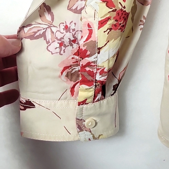 NWOT Beach Lunch Lounge Long Sleeve Button Down Blouse Size XL/TG - Picture 6 of 11